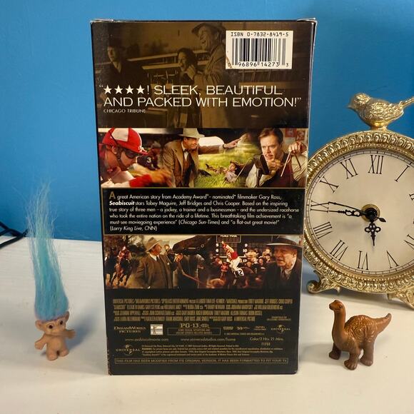 Seabiscuit VHS Tape | Tobey Maguire | Vintage 2003 Movie | Tested Works - Picture 2 of 3